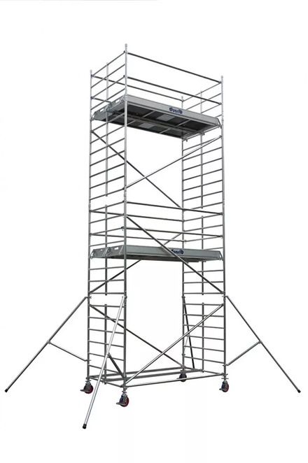 Echafaudage roulant aluminium DUARIB Docker2 150 205 hauteur travail 11,90 m lisses/sous lisses - 7220100
