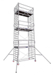 Echafaudage roulant aluminium DUARIB Docker2 150 254 hauteur travail 3,90 m garde corps monoblocs EXMDS - 7225032