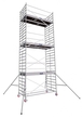 Echafaudage roulant aluminium DUARIB Docker2 150 295 hauteur travail 5,90 m lisses/sous-lisses - 7230040