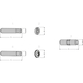 Clavettes type silver  - E369.2