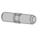 Axes de clavettage pour dents type komatsu  - E489