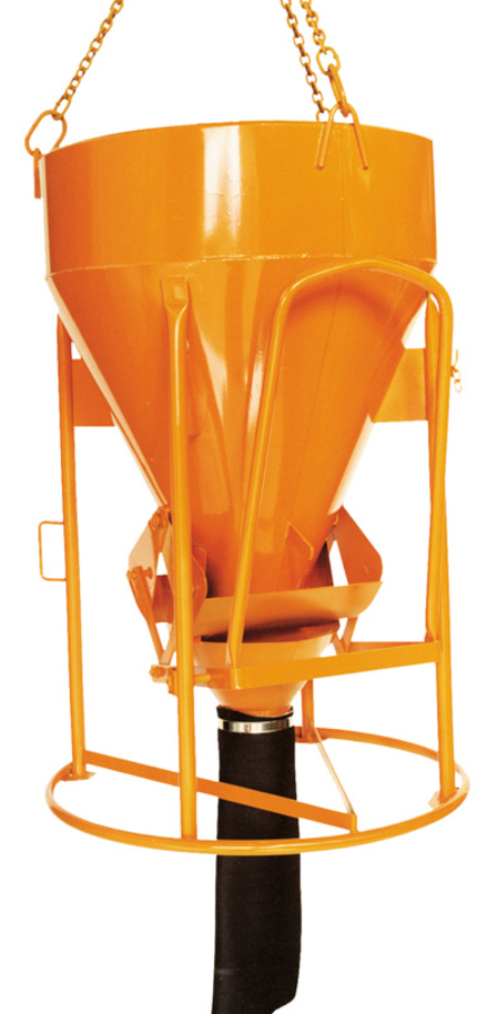 Benne à béton EICHINGER 150 L à tuyau cylindro-conique à entonnoir-Mécanique sans volant-10161