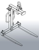 Lève-palette EICHINGER écartement et hauteur réglable 600 Kg-1056