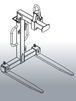 LÈVE-PALETTE 1500KG - EICHINGER ÉCARTEMENT ET HAUTEUR RÉGLABLE - 10563