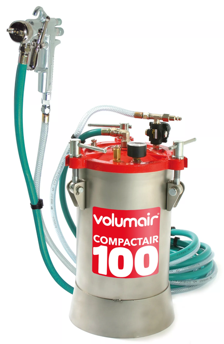 Cuve COMPACTAIR 100 avec tuyau 5 mètres et pistolet peinture EUROMAIR - 1012350