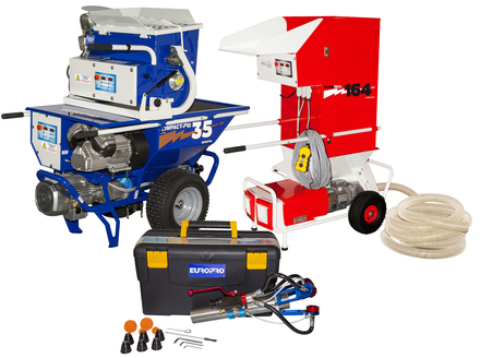 Ensemble à projeter le chanvre COMPACT-PRO 35-164/2 et lance ø 50 EUROMAIR - EC3051