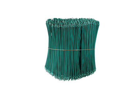 LIEN À BOUCLES PLASTIFIÉ VERT - diam 1,4 mm x 200 mm x 1000 pcs - EDMA - 960491