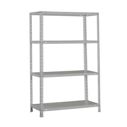 Rayonnage métallique léger à vis 1500x900x300 - 4 niveaux Gris - SIMON RACK - 8425437010217