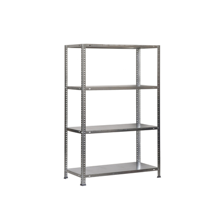Rayonnage métallique léger à vis 1500x900x300 - 4 niveaux Galvanisé - SIMON RACK - 8425437041976
