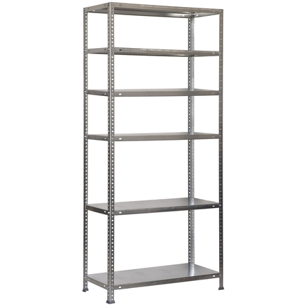 Rayonnage métallique léger à vis 2000x900x300 - 6 niveaux Galvanisé - SIMON RACK - 8425437041990