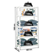 Rayonnage métallique léger à vis 1800x900x500 - 5 niveaux Blanc - SIMON RACK - 8425437047770