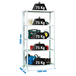 Rayonnage métallique léger à vis 2000x1000x400 - 5 niveaux Blanc - SIMON RACK - 8425437060762