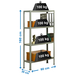 Rayonnage intérieur 1600x800x300 - 4 niveaux Gris - SIMON RACK - 8425437061370