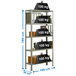 Rayonnage intérieur 1800x1000x300 - 5 niveaux Gris - SIMON RACK - 8425437061530