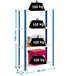 Rayonnage intérieur 1600x800x300 - 4 niveaux Bleu/Blanc - SIMON RACK - 8425437061899