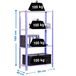 Rayonnage intérieur 1600x800x400 - 4 niveaux Blanc - SIMON RACK - 8425437061912