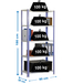 Rayonnage intérieur 1800x800x300 - 5 niveaux Blanc - SIMON RACK - 8425437061950