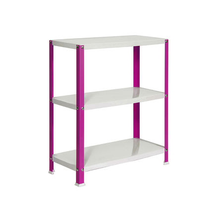 Rayonnage intérieur 900x1000x300 - 3 niveaux Rose/Blanc - SIMON RACK - 8425437062025