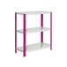 Rayonnage intérieur 900x1000x300 - 3 niveaux Rose/Blanc - SIMON RACK - 8425437062025