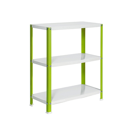 Rayonnage intérieur 900x1000x400 - 3 niveaux Vert/Blanc - SIMON RACK - 8425437062087
