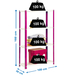 Rayonnage intérieur 1600x1000x300 - 4 niveaux Rose/Blanc - SIMON RACK - 8425437062100
