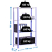 Rayonnage intérieur 1600x1000x300 - 4 niveaux Blanc - SIMON RACK - 8425437062117