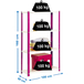 Rayonnage intérieur 1600x1000x400 - 4 niveaux Rose/Blanc - SIMON RACK - 8425437062148