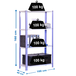 Rayonnage intérieur 1600x1000x400 - 4 niveaux Blanc - SIMON RACK - 8425437062155