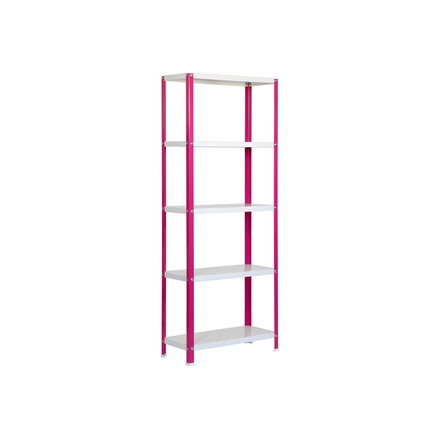 Rayonnage intérieur 1800x1000x400 - 5 niveaux Rose/Blanc - SIMON RACK - 8425437062223