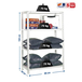 Rayonnage métallique léger à vis 1500x800x300 - 4 niveaux Blanc - SIMON RACK - 8425437064623