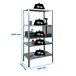 Rayonnage métallique léger à vis 1800x800x300 - 5 niveaux Galvanisé - SIMON RACK - 8425437064661