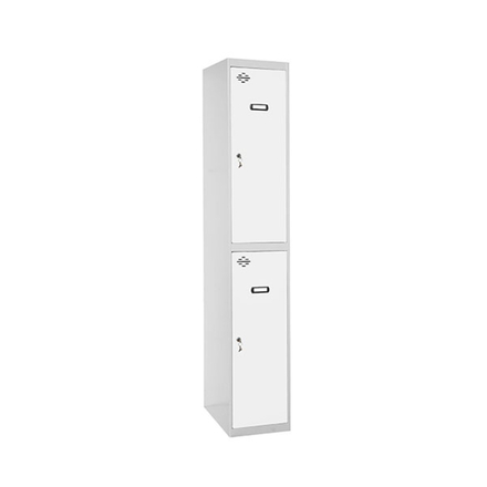 Vestiaire métallique monté 1800x400x500 - Gris/Bleu - SIMON RACK - 8425437066405