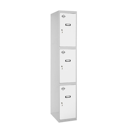Vestiaire métallique monté 1800x300x500 - Gris/Bleu - SIMON RACK - 8425437066474