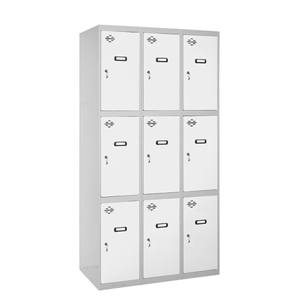 Vestiaire métallique monté 1800x900x500 - Gris/Bleu - SIMON RACK - 8425437066498