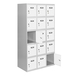 Vestiaire métallique monté 1800x900x500 - Gris/Bleu - SIMON RACK - 8425437066634