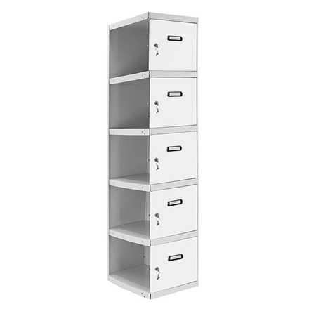 Vestiaire métallique 1800x300x500 - Gris/Bleu - SIMON RACK - 8425437066771