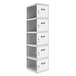 Vestiaire métallique 1800x300x500 - Gris/Bleu - SIMON RACK - 8425437066771
