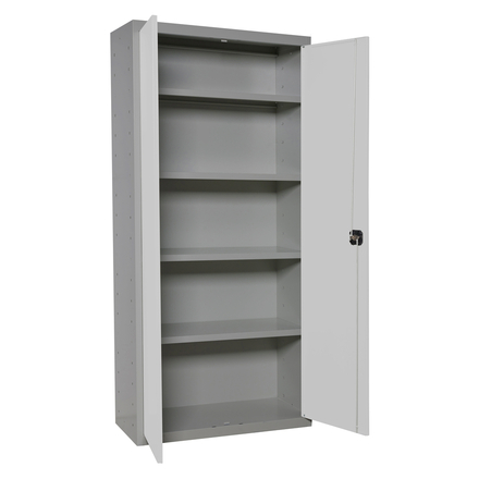Vestiaire métallique 1800x800x400 - 4 niveaux Gris - SIMON RACK - 8425437066962
