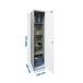 Vestiaire métallique 1800x400x400 - 4 niveaux Gris - SIMON RACK - 8425437066979