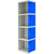 Vestiaire métallique 1800x300x500 - Gris/Bleu - SIMON RACK - 8425437067464