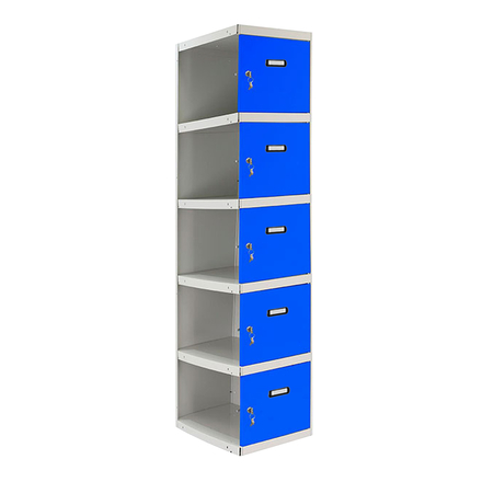 Vestiaire métallique 1800x400x500 - Gris/Bleu - SIMON RACK - 8425437067525