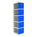 Vestiaire métallique 1800x400x500 - Gris/Bleu - SIMON RACK - 8425437067525