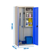 Vestiaire métallique monté 1800x800x400 - 3 niveaux Gris/Bleu - SIMON RACK - 8425437067662