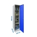 Vestiaire métallique monté 1800x400x400 - 4 niveaux Gris/Bleu - SIMON RACK - 8425437067679