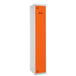 Vestiaire métallique 1800x300x500 - 1 niveau Gris/Orange - SIMON RACK - 8425437067785