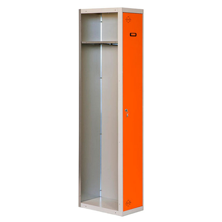 Vestiaire métallique 1800x300x500 - 1 niveau Gris/Orange - SIMON RACK - 8425437067792
