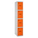 Vestiaire métallique monté 1800x400x500 - Gris/Orange - SIMON RACK - 8425437068041