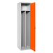 Vestiaire métallique 1800x400x500 - 1 niveau Gris/Orange - SIMON RACK - 8425437068324