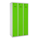 Vestiaire métallique monté 1800x1200x500 - 1 niveau Gris/Vert - SIMON RACK - 8425437068508