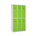 Vestiaire métallique monté 1800x900x500 - Gris/Vert - SIMON RACK - 8425437068577